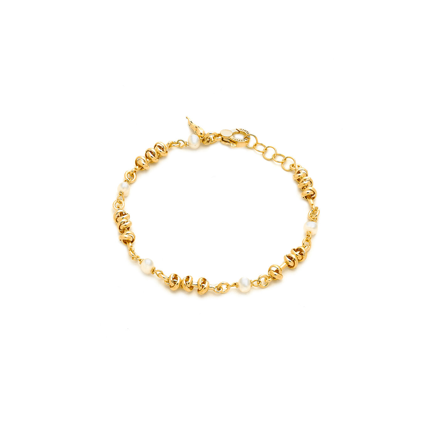 Armband-Damen-Knoten-und-Perlen-vergoldet-17