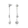Edelweiss-Ohrhänger in 925 Sterling Silber – moderne Alpensymbolik