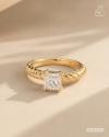 Verlobungsring aus Gelbgold mit Diamant